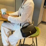 2025 New Genuine Leather Shoulder Bag for Women Block Tote First Layer Cowhide - Image 4
