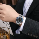 Luxury Men Business Watches Fashion Silicone Band Calendar Quartz Watch - Image 3