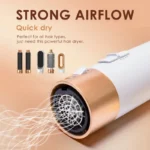 5 in 1 Hair Dryer Brush Hot Comb Set Professional Curling Iron Hair Straightener - Image 2