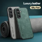 Luxury Leather Ultra Thin Phone Case For Samsung Galaxy S26 S25 S24 S23 S22 S21 - Image 2