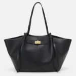 Fashion Large Capacity Trapeze Bag Designer Chic Lock Women Shoulder Bags Luxury Pu Leather - Image 5