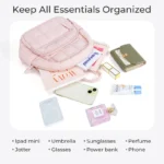 BAGSMART Small Backpacks Women Cute Girl College Book Bag Multi-function - Image 4