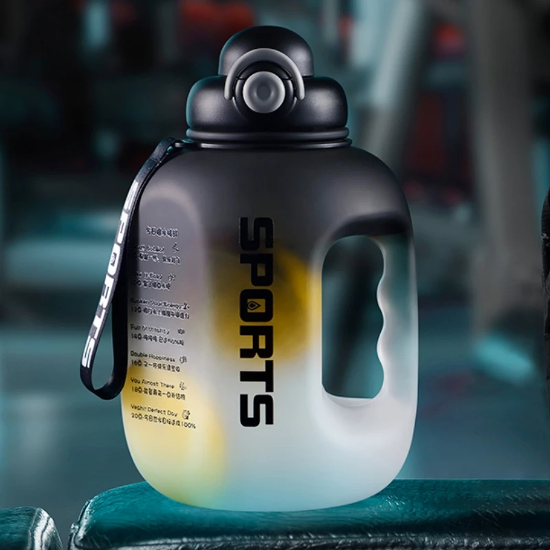 kf-S820fd7e1e8e945b8b2a61549cf946677H GIANXI Sport Water Bottle Portable Fitness Plastic Cup With Straw Large - Image 1