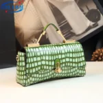 Luxury Brand Genuine Leather Women Handbags Crocodile Pattern Small Shoulder Crossbody - Image 2