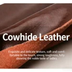 BURMINSA Large Genuine Leather Tote Bag Women Vintage Cowhide Shoulder Bag Laptop - Image 5