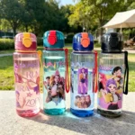 Cartoon Pretty Girl Pattern Water Bottle,700ML,Stylish and Durable