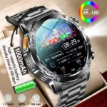 2025 Men 1.7-inch AMOLED Screen Smart Watch 1000mAh Battery Heart