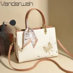 Genuine Brand Women Bags Luxury PU Leather Embroidery Shoulder Bags Crossbody