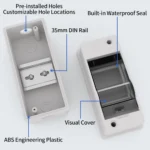 Distribution Box HT Series Junction Box 2/3 Way PC Plastic Outdoor Electrical IP65 - Image 2