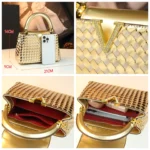 Genuine Leather Woven Handbag For Women 2026 New Light Luxury Women's - Image 6