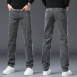 Men's New Stretch Straight Jeans Business Versatile Trendy Youth Casual Regular - Image 4