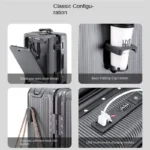 24"26 Inch Travel Suitcase Aluminum frame Wide Trolley Case Carry-on Luggage - Image 6