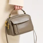2026 New Spring Women's Fashion Genuine Leather Small Square Handbags Female - Image 4