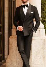 Suits for Men Slim Fit 3 Pieces Male Suit Jacket Vest with Pants Wedding Tuxedo - Image 4