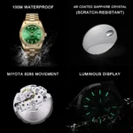 CADISEN DD40 Men Watches Luxury Automatic Watch Men AR Sapphire Glass - Image 6