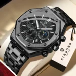 BINBOND Luxury Quartz Wristwatches Luminous Waterproof Auto Date - Image 2