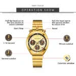 MINI FOCUS Multifunctional Casual and Fashion Quartz Watch - Image 5