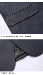 Solid Color Suit Men's Fashionable Gentleman Business Banquet Korean-style Formal Dress - Image 5
