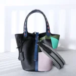 Purses and Handbags Bags for Women Painting Vegetable Basket Handbag Adjustable - Image 2