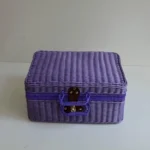 1 Pcs Rattan Baskets Picnic Storage Basket Wicker Suitcase With Hand Gift Box - Image 4