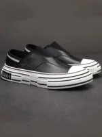 New Spring Summer Mens Casual Shoes Comfortable Breathable Slip-On Genuine - Image 5