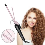 Hatteker 9mm Professional Hair Curler Ceramic Barrel Iron Smart Auto-Off Women's