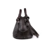 New Vintage Flower Printing Women Handbags Designer Cow Genuine Leather - Image 4