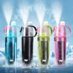 2 in 1 Spray Water Bottle Portable Cooling Hydration Cup for Outdoor