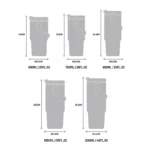 TYESO Large Capacity Insulated Cup Dual-Drink Coffee Mug with Handle Stainless - Image 6