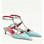Summer Square Headed Rivet High-heeled Women's Sandals, Fashionable and Sexy Women's - Image 6