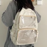 Japanese Style Transparent Ita Bag for Girls Comic Cons Large Capacity Women - Image 2