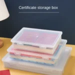 Organized Plastic Document Organizer Square Shape Clear A4 Organizing - Image 3