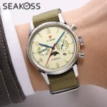 SEAKOSS Automatic Mechanical Wristwatch 1963 with Seagull ST1654