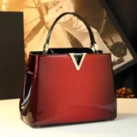 2026 Luxury Fashion Leather Women's Bag Diamonds V Letter Small Shoulder Crossbody - Image 2