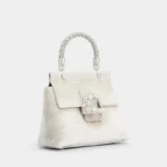 Luxury Diamonds Women Bag Designer Velvet Handbags Metallic Handle Shoulder Crossbody nt Evening Bag Clutch - Image 6