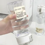 Portable Transparent Kawaii Water Bottle Sports Water Cup Plastic Handy Cup - Image 5