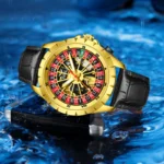 ONOLA New Brand Design Men Mechanical Watches Creative Rotating Dial Roulette - Image 6