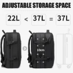BANGE Travel Backpack Men Business Backpack School Expandable USB Bag - Image 2