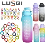 LUSQI 1LGradient Scale Flavor Water Bottle With 2Pods Scent Water
