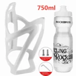 ROCKBROS 750ml Bicycle Water Bottle with MTB Road Bike Sport Bottle Holder Cycling - Image 2