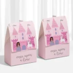 10Pc Cartoon Pink Castle Princess Chocolates Candy Boxes Unicorn Gift Packing - Image 3