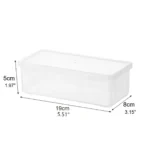 5pcs (5 Containers and 5 Lids) Large Transparent Storage Boxes - Image 4
