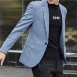 2025 Slim Fit Fashion Suits M-4XL High-Quality British Casual Solid Color  Men All Fit