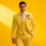 Classic Wedding Solid 3-Piece Smoking Ternos Fino Adjusted Male Formal Business