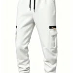 2026 Men's Joggers Pants Loose Drawstring Long Pants Men Zipper Multi-pocket