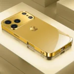 Advanced gold-plated glass phone case suitable for iPhone 17 16 15 14 13 12
