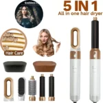 5 in 1 Hair Dryer Brush Hot Comb Set Professional Curling Iron Hair Straightener