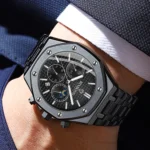 BINBOND Luxury Quartz Wristwatches Luminous Waterproof Auto Date - Image 3