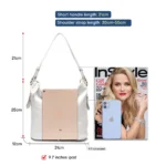 Zency Elegant Women Red Leather Handbag 100% Genuine Leather Lady Hobo Bag - Image 4