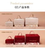 Creative Rivet Handheld Box Ins Style Romantic Velvet Premium Wedding Engagement - Image 6